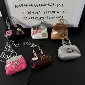 패션 귀여운 미니 산리오 헬로키티 메탈 체인 장식 소형 가방 펜던트 키체인 DIY 장식 액세서리