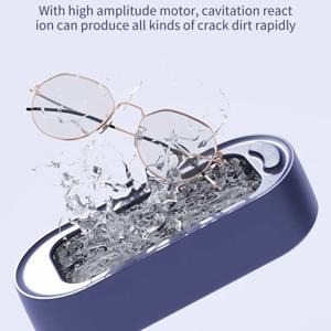 초음파 세척기 45kHz 가정용 자동 안구 세척기 콘택트 렌즈 케이스 클리너 치과 교정기 보석 세척기
