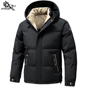 남성용 재킷 스탠드 칼라 남성 파카 겨울 신상 다운 재킷 플리스 따뜻한 재킷 남성 비즈니스 레저 코트 야구 코트 8891