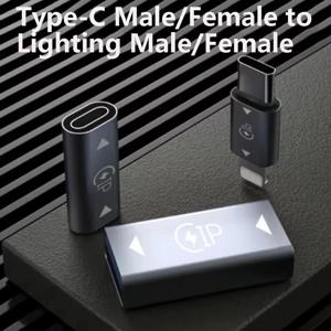 OTG 타입 C to 라이트닝 어댑터 IOS용 여성형 to USB C 남성형 고속 충전 어댑터 아이폰 14PM/15 프로 맥스 노트북 변환기