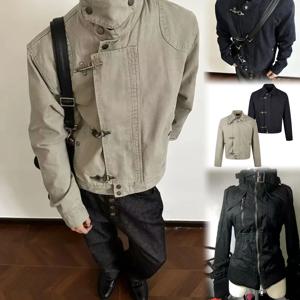 아메리칸 빈티지 블랙 재킷 여성 레터 프린트 서브컬쳐 코트 후드 여성 고딕 하라주쿠 재킷 Y2k 스웨트셔츠