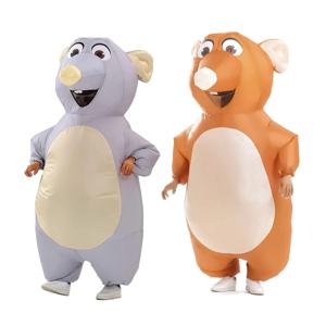 성인용 풍선 쥐 의상, 팽창식 쥐 코스프레 의상, 재미있는 할로윈 파티 카니발 코스프레 의상