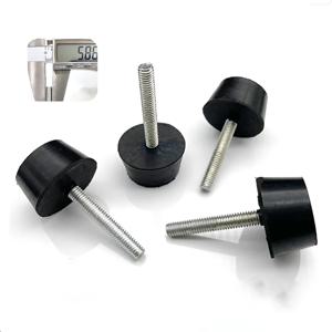 고무 조절식 발 패드 M6 M8 M10 나사 포함 테이블&의자 블랙 레벨 풋 패드 가구 다리 충격 방지 보호 패드