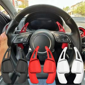 알루미늄 합금 스티어링 휠 패들 시프트 아우디 2017 2018 2019 S3 S5 SQ2 SQ5 TT A3 8V A4 A5 Q2 Q3 Q5 Q7용