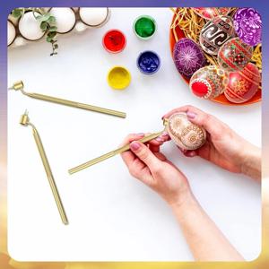 피산카 세트 3개, 부활절 달걀 장식용 핫 왁스 드로잉 펜, 피산키 용품-A51M