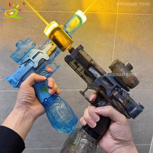전기 물총 조명 스프레이 화염 기능 고압 강력 여름 야외 물총 장난감 권총 장난감 물총