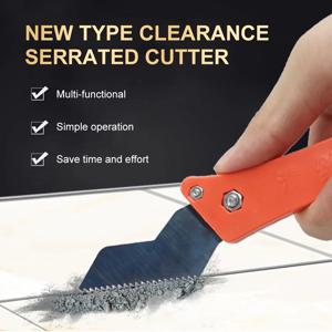 전문가용 세라믹 타일 그라우트 제거기 톱니 모양 이음새 클리너 텅스텐 스틸 훅 나이프 바닥 벽 이음새 시멘트 청소 도구