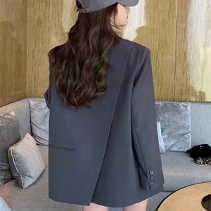 봄 가을 신상 출퇴근룩 여성 긴팔 패셔너블 캐주얼 루즈핏 단색 수트 자켓 상의