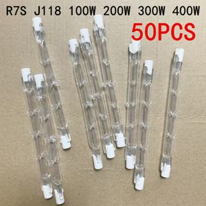 5/10/20/50PCS R7S J118mm 100W 200W 300W 400W 할로겐 램프 더블 엔디드 선형 전구 AC220-240V 가정용 R7s 할로겐 전구