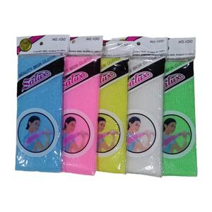 랜덤 각질 제거 목욕 타월 나일론 바디 클리닝 세척 스크럽 타월 일본식 피부 광택 세척 천 1개