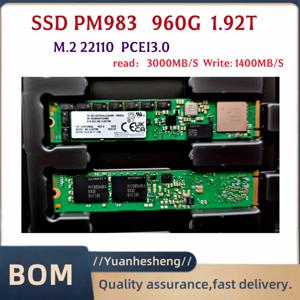 삼성 SSD PM983 1.92T 960G 솔리드 스테이트 드라이브 M.2 22110 NVMe 프로토콜 PCEI3.0 전원 차단 보호 독립 캐시