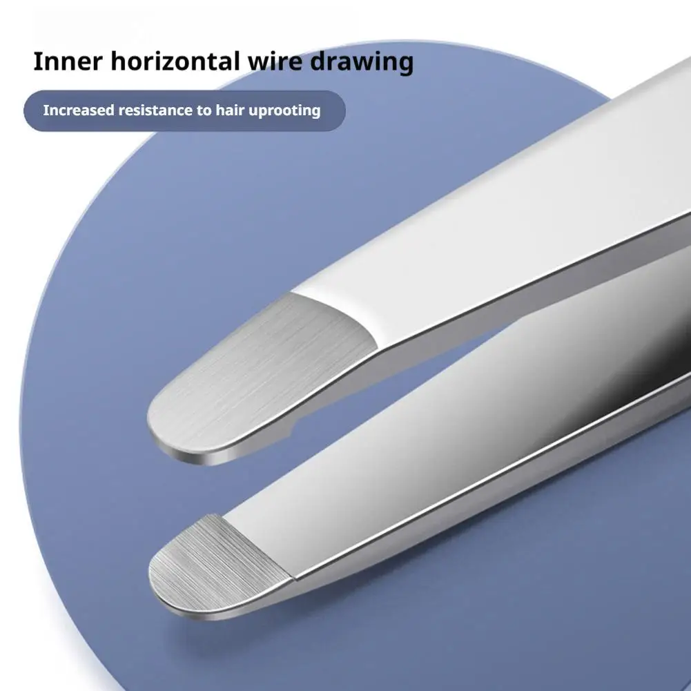 눈썹 족집게 미끄럼 방지 메이크업 리무버 족집게 도구 스테인리스 스틸 얼굴 털 여성 제거 클립