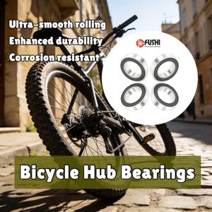 4개입 자전거 허브 볼 베어링 6800RS 6801RS 6802RS 6803RS 키트, MTB 자전거 교체용 앞뒤 허브 휠 수리 부품