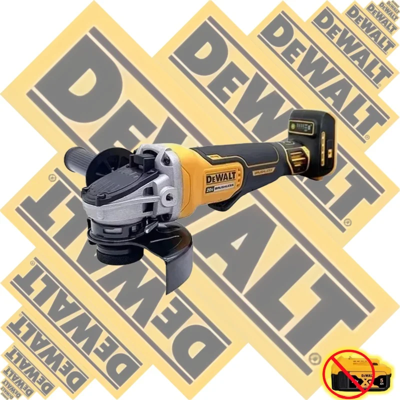 고출력 DEWALT 리튬 앵글 그라인더 다기능 산업용 절단 및 연마 기계 측면 푸시 스위치 포함