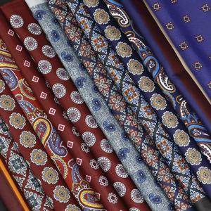 럭셔리 패션 남성용 포켓 스퀘어 26cm 폭 레드 브라운 페이즐리 보헤미아 도트 패턴 프린트 손수건 체스트 타월 정장 액세서리