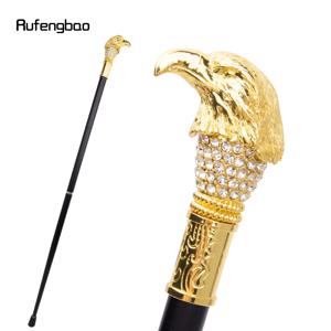황금색 흰색 독수리 머리 패션 지팡이 코스프레 빈티지 패셔너블 워킹 케인 크로시어 93cm 공연 무대 지팡이