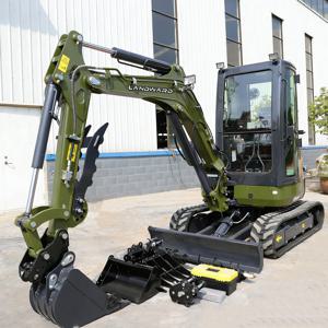 2.5톤 미니 굴삭기 2톤 EPA EURO5 쿠보타 엔진 미니 굴착기 농장용 신형 소형 굴삭기 1.8톤 기계 가격 맞춤형