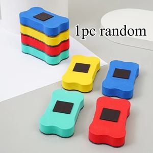 화이트보드 자석 칠판 지우개 1개, 귀여운 보드 지우개 스펀지 지우개, 무작위 색상, 실용적인 칠판 지우개