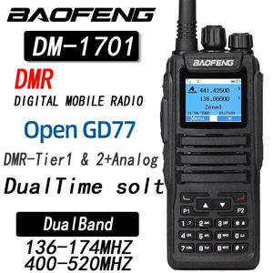 바오펑 DM-1701 듀얼 밴드 DMR 디지털 & 아날로그 양방향 무전기 |   이중 시간 슬롯 |   1급 및 2급 |   오픈 GD77 펌웨어 호환