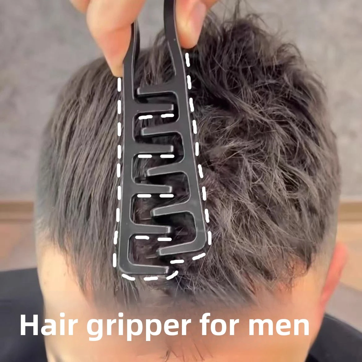 남성용 스타일링 빗 세트, 플라스틱 소재, 휴대용 소형 간편 보관, 헤어 그립 볼륨 정의, 여행 사무실 기숙사용