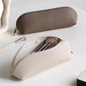 정교한 대용량 가죽 파우치 |   다기능 메이크업 브러쉬 케이스 펜슬 백 |   다채로운 질감