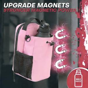 자석식 헬스 가방 대용량 자석식 캐리어 가방 휴대폰 포켓 포함 휴대용 헬스 물병 파우치 헬스 용품 정리함