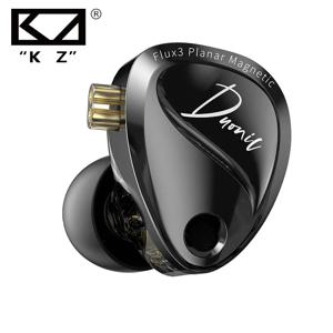 KZ Duonic HIFI IEMs 트리플 마그네틱 플래너 드라이버 4-튜닝 유선 이어폰 HD 듀얼 마이크 캐스터 프로용