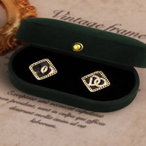 존 메데이로스 다이아몬드 체인 삼각형 레터 여성용 귀걸이 럭셔리 센세이션 캐주얼 스타일 패션 주얼리 이어 스터드