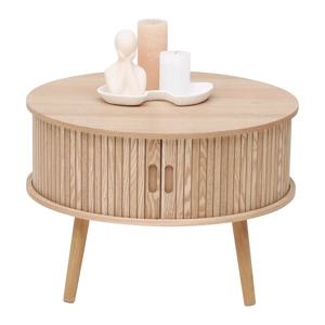 콤보홈 베스트셀러 공장 직판 무료 샘플 모던 원목 MDF 네스팅 원형 거실용 커피 테이블