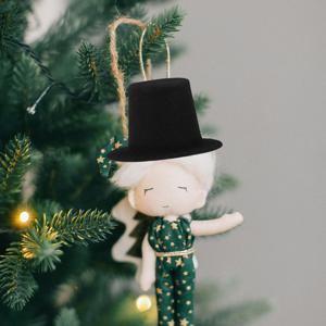 20개 미니 공예 모자 눈사람 스타일 작은 정장 모자, 휴일 장식, 인형 집 액세서리, 마술사 의상, 새해 파티용