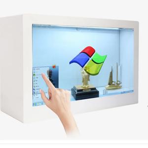 고휘도 광고 디스플레이 3D 투명 스크린 디스플레이 캐비닛 HD 4K 터치스크린 3D 광고 디스플레이