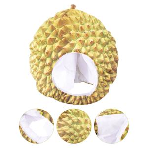 두리안 모자 창의적인 만화 과일 모자 편안한 파티 의상 액세서리 재미있는 축제 사진 소품 생일 카니발 모자