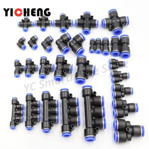 빠른 공압 플라스틱 조인트, PU 파이프 버트 조인트, 호스 기관 조인트, 공압 부품, 빠른 플러그 공압 밸브, 1 개