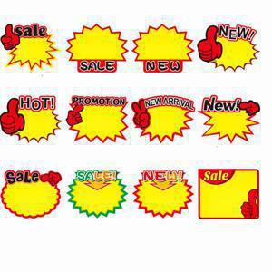 POP 포스터 종이판 카드 디스플레이 광고 프로모션 판매 가격표 태그 간판 매장 내 지워지지 않는 표시판 200개