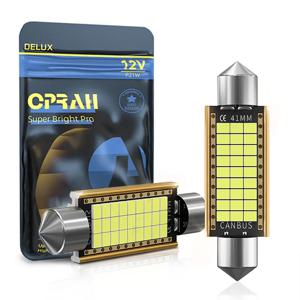 2/10pcs C10W C5W LED Canbus 꽃줄 31mm 36mm 39mm 42mm 자동차 전구 인테리어 독서 등 번호판 램프 흰색 무료 오류