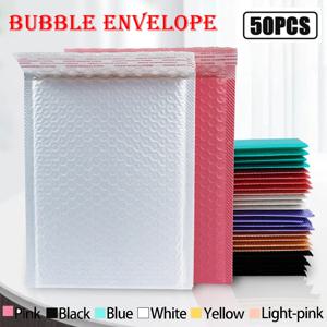 11x13 11x15CM 버블 메일러 50PCS 셀프 인감 포장 소규모 비즈니스 용품 패딩 봉투 버블 봉투 메일 링 가방
