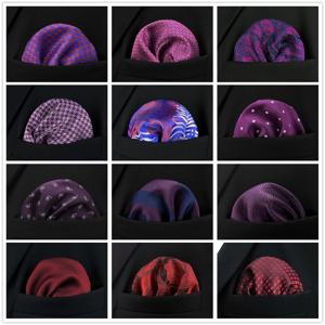 레드 남성용 포켓 스퀘어 패션 핑크 손수건 파티 신랑 클래식 퍼플 행키 웨딩