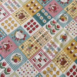 100% 코튼 포플린 작은 신선한 지그 소 퍼즐 격자 40S Tissun Libert 패브릭 어린이를위한 아기 봉제 천 드레스 스커트 수제