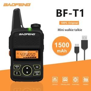 Baofeng 미니 워키 토키 BF-T1 UHF 400-470MHz 휴대용 5W 양방향 Radio1500mAh 20CH 송수신기 워키 토키 어린이 선물 용품