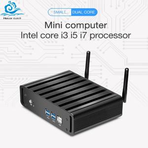 Helorpc 미니 PC 인텔 코어 i3 i5 i7 4005U 5005U 4500U DDR4 RAM 데스크탑 컴퓨터 4K HTPC TV 박스 USB3.0 WIFI PC