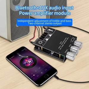 ZK-502MT 2.0 스테레오 블루투스 오디오 디지털 HIFI 증폭기 보드 모듈 50W * 2 고음 및 저음 조정