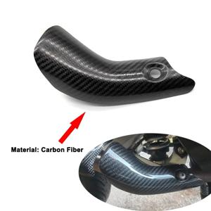 X-ADV750 배기 시스템 중간 링크 파이프 배기 시스템 탄소 섬유 열 실드 커버 가드 머플러 쉘 Adv Xadv 750에 적합