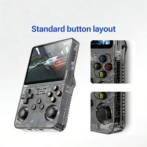 ARKOS 100% 오리지널 R36S 레트로 휴대용 게임 콘솔 3.5인치 IPS, 15000개 이상의 게임, Linux 휴대용 포켓 플레이어, 학교 선물로 돌아가기