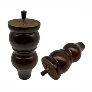 유럽 스타일 가구 다리 단단한 나무 소파 다리 교체 발 피팅, 커피 테이블 TV 캐비닛 나무 다리, 4 개, 15cm