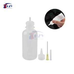 RELIFE RL-054 50ML 솔벤트 병 바늘 팁 납땜 청소 액체 플럭스 알코올 오일 디스펜서 플라스틱 손 빈 병