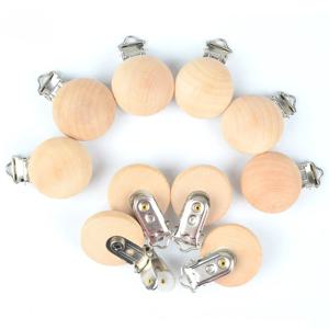 5/10Pcs 자연 너도밤 나무 나무 젖꼭지 클립 더미 홀더 체인 나무 젖꼭지 클립 아기 Teether 씹는 장난감 간호 액세서리
