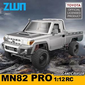 ZWN 1:12 풀 스케일 RC 자동차 MN82 업그레이드 MN82 PRO 제어 가능한 헤드 라이트 2.4G 4WD 오프로드 자동차 픽업 트럭 장난감 어린이 선물 용품