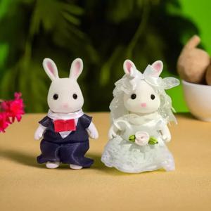 부활절 토끼 1:12 시뮬레이션 숲 가족 순록 팬더 동물 인형 집 피규어 소형 가구 주방 액세서리 선물