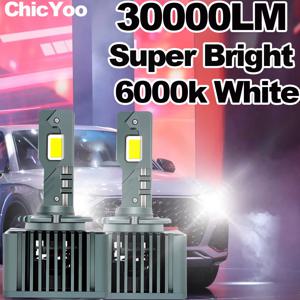이중 구리 튜브 LED 헤드라이트, 플러그 앤 플레이, D1S, D3S, D2S, D4S 터보 조명, CSP 칩, D1R, D2R, D3R, D4R, 6500K, 90W, 12V, 30000LM, 2 개