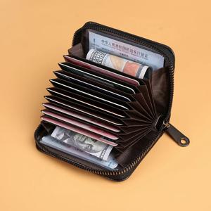 남성 도난 방지 브러시 카드 패키지, 고급 카드 패키지, 대용량 디가우징 인증서 카드홀더, 초박형 카드 홀더